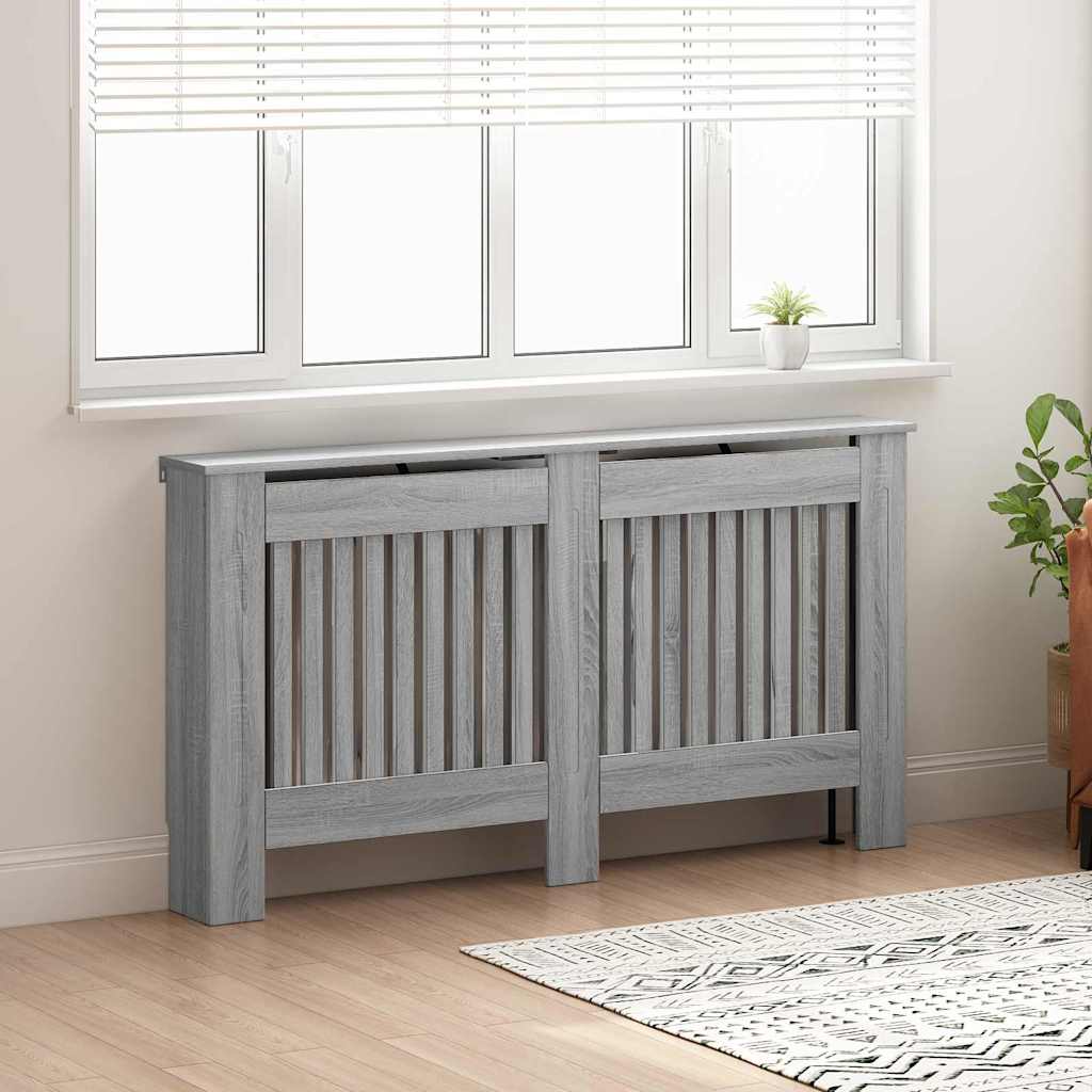 Radiator Deksel Grå Sonoma 152 x 19 x 81,5 cm Konstruert tre