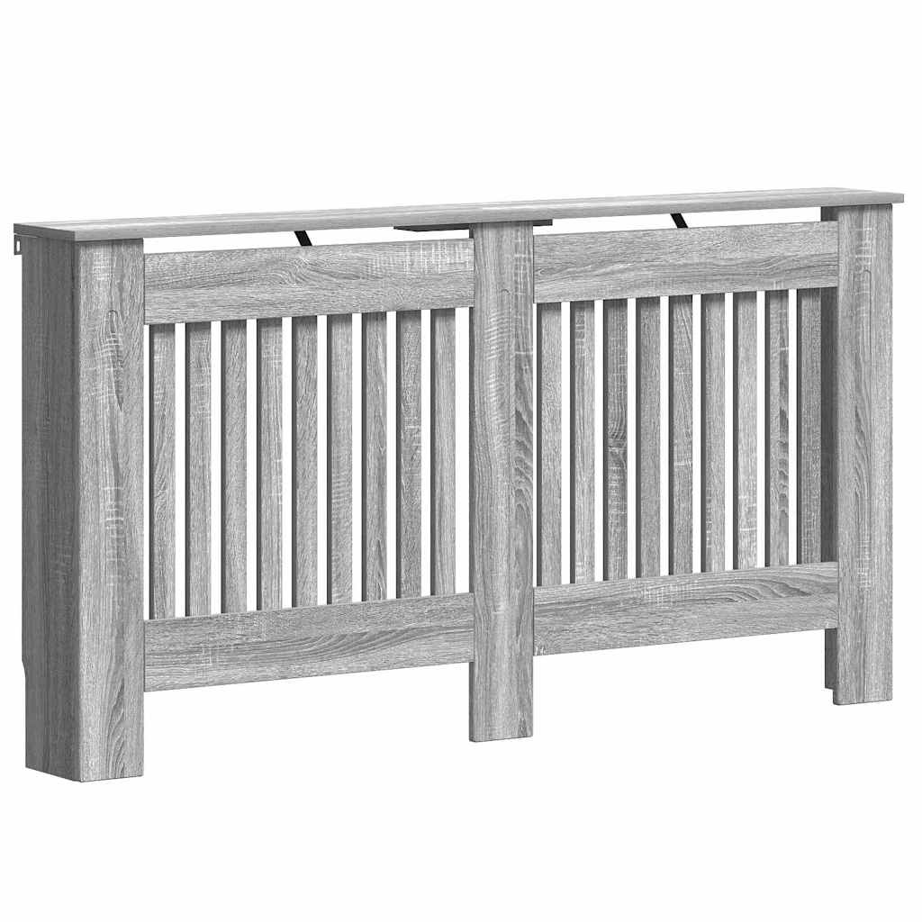 Radiator Deksel Grå Sonoma 152 x 19 x 81,5 cm Konstruert tre