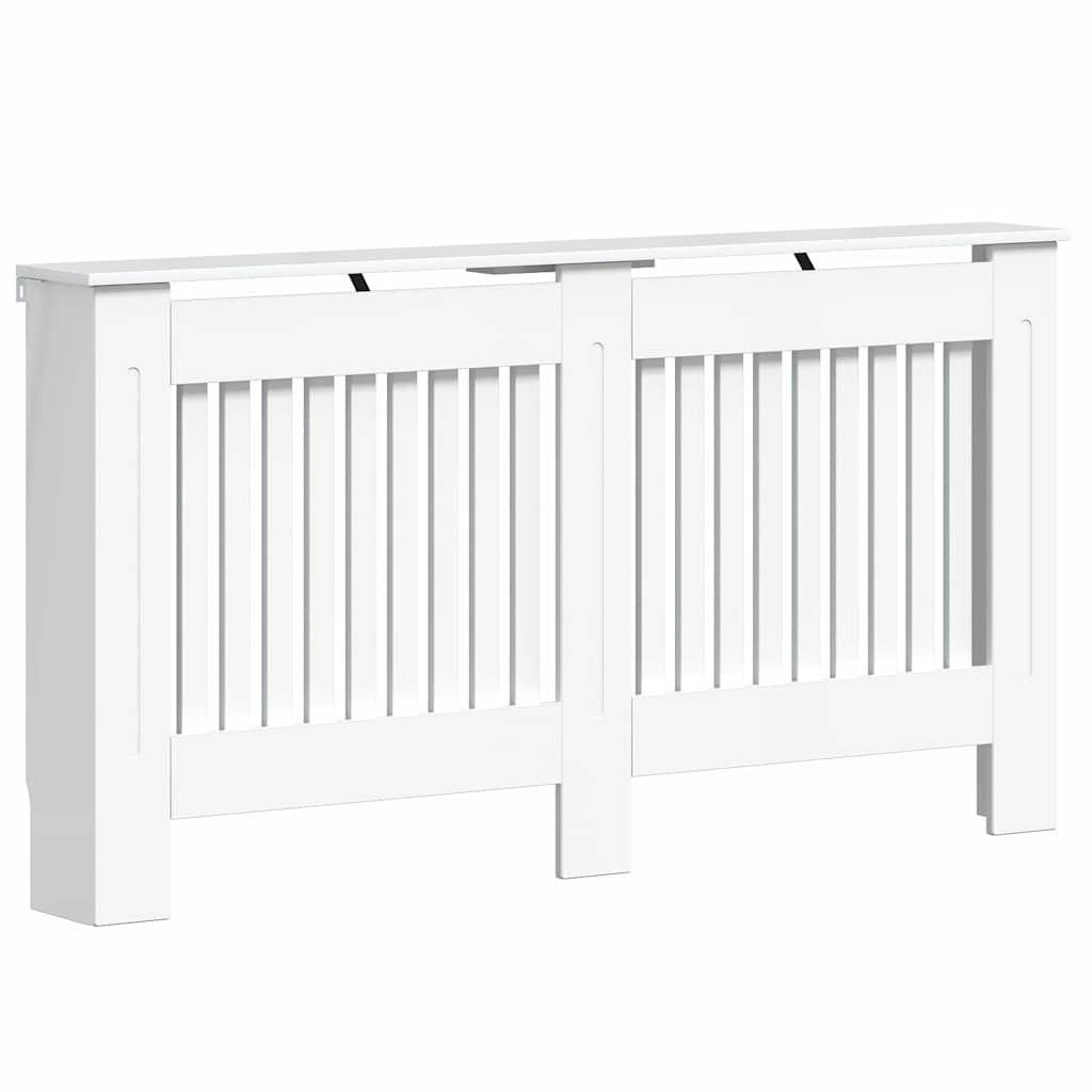 Radiator Deksel Høyglanset hvit 152 x 19 x 81,5 cm