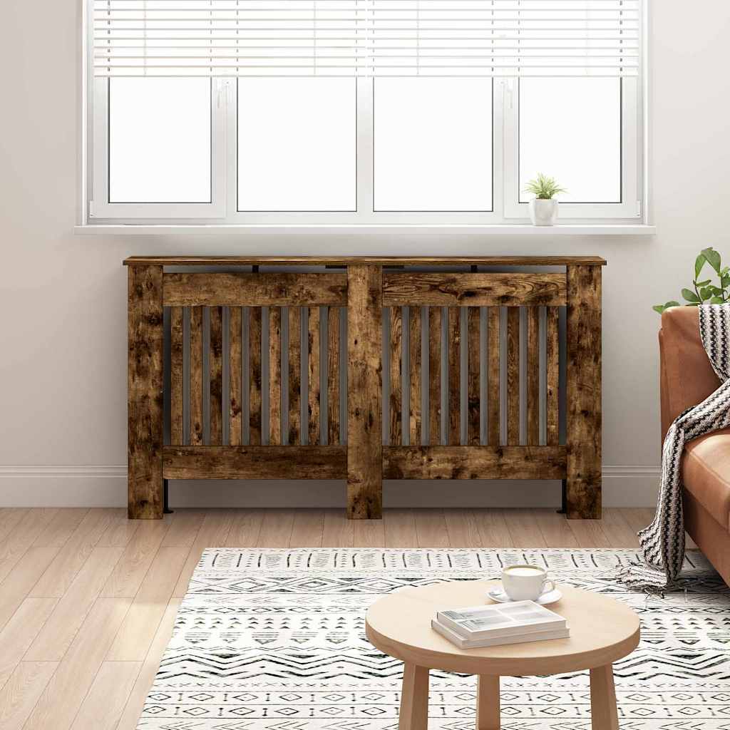 Radiator Deksel Røkt Eik 152 x 19 x 81,5 cm Konstruert tre