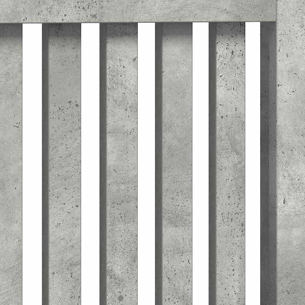 Radiator Deksel Betonggrå 112 x 19 x 81,5 cm Konstruert tre