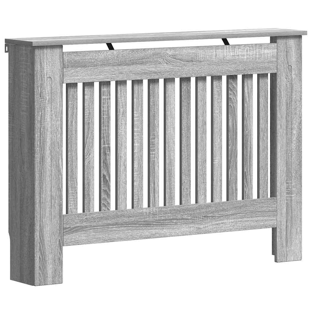 Radiator Deksel Grå Sonoma 112 x 19 x 81,5 cm Konstruert tre