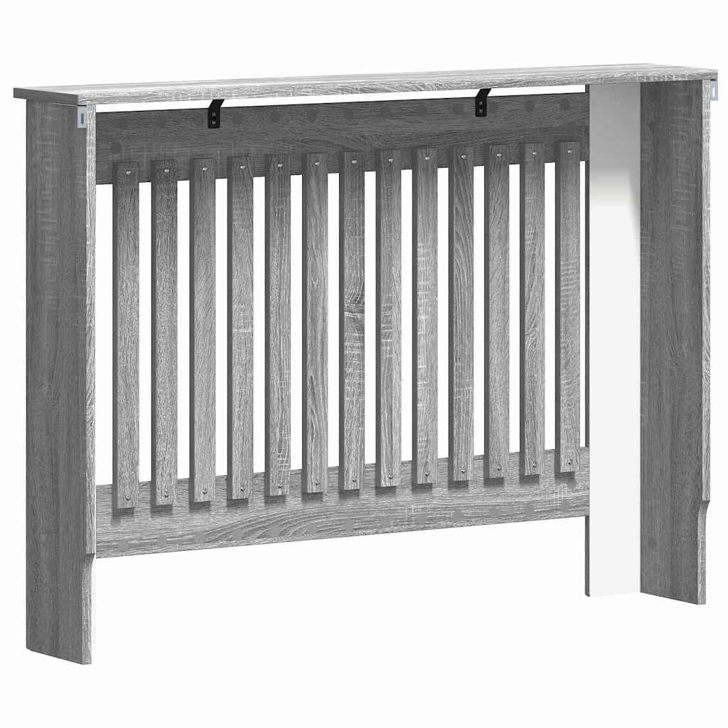 Radiator Deksel Grå Sonoma 112 x 19 x 81,5 cm Konstruert tre