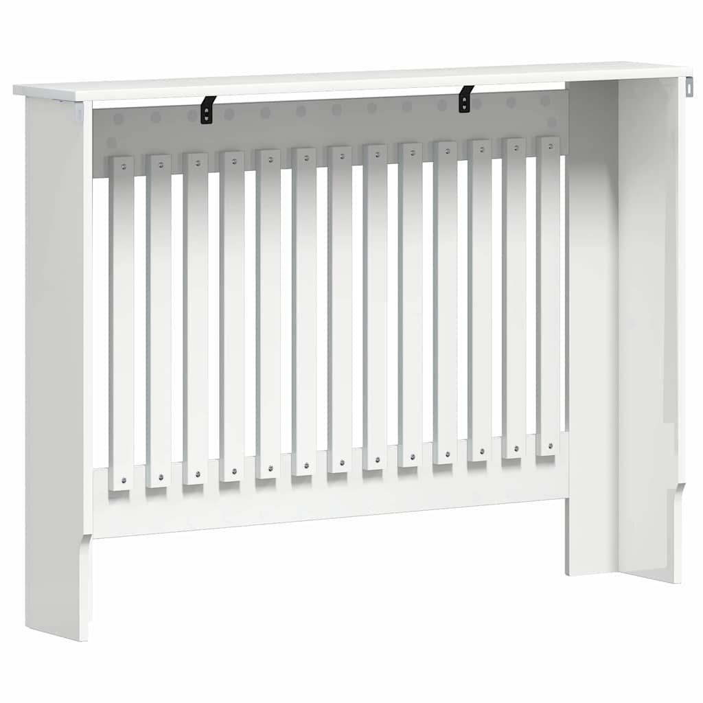 Radiator Deksel Høgglans hvit 112 x 19 x 81,5 cm Konstruert tre