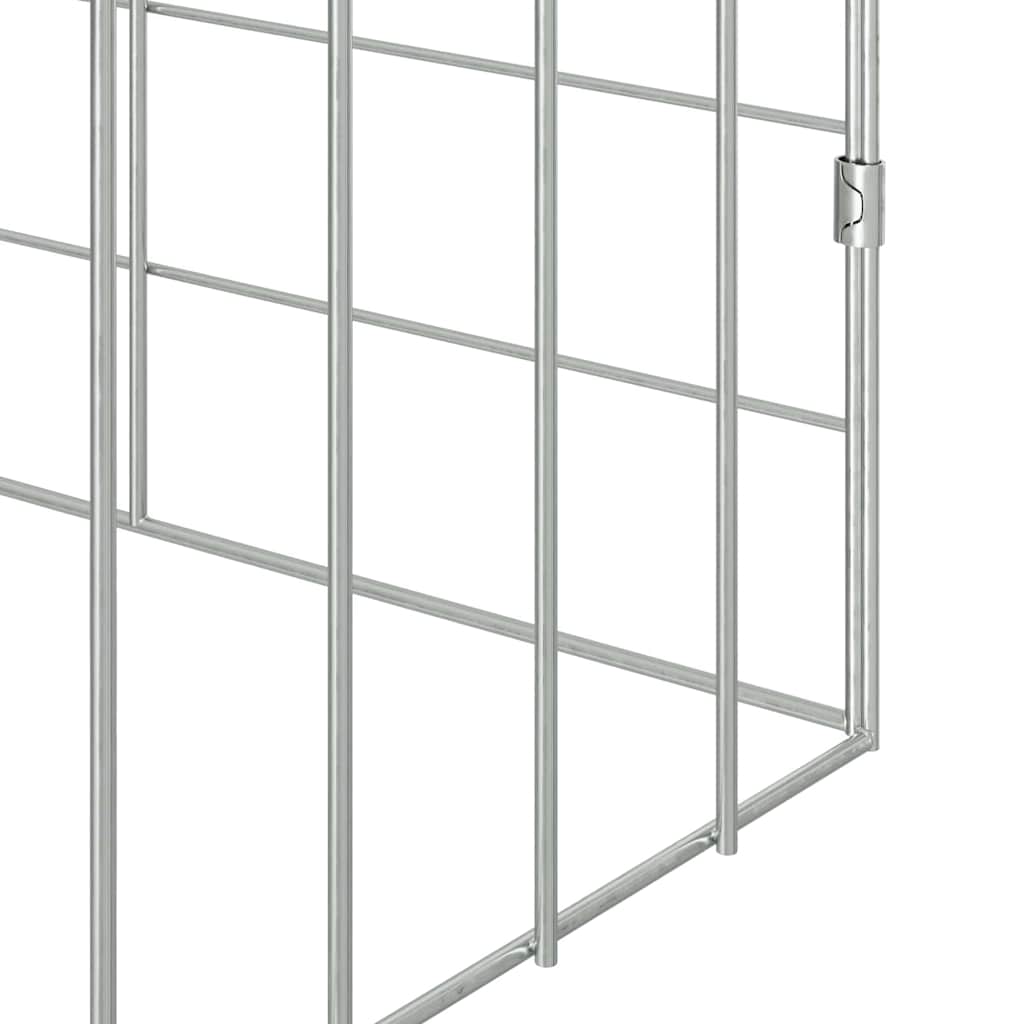 Kaninbur sølv 600 x 78 x 78 cm Galvanisert Stål
