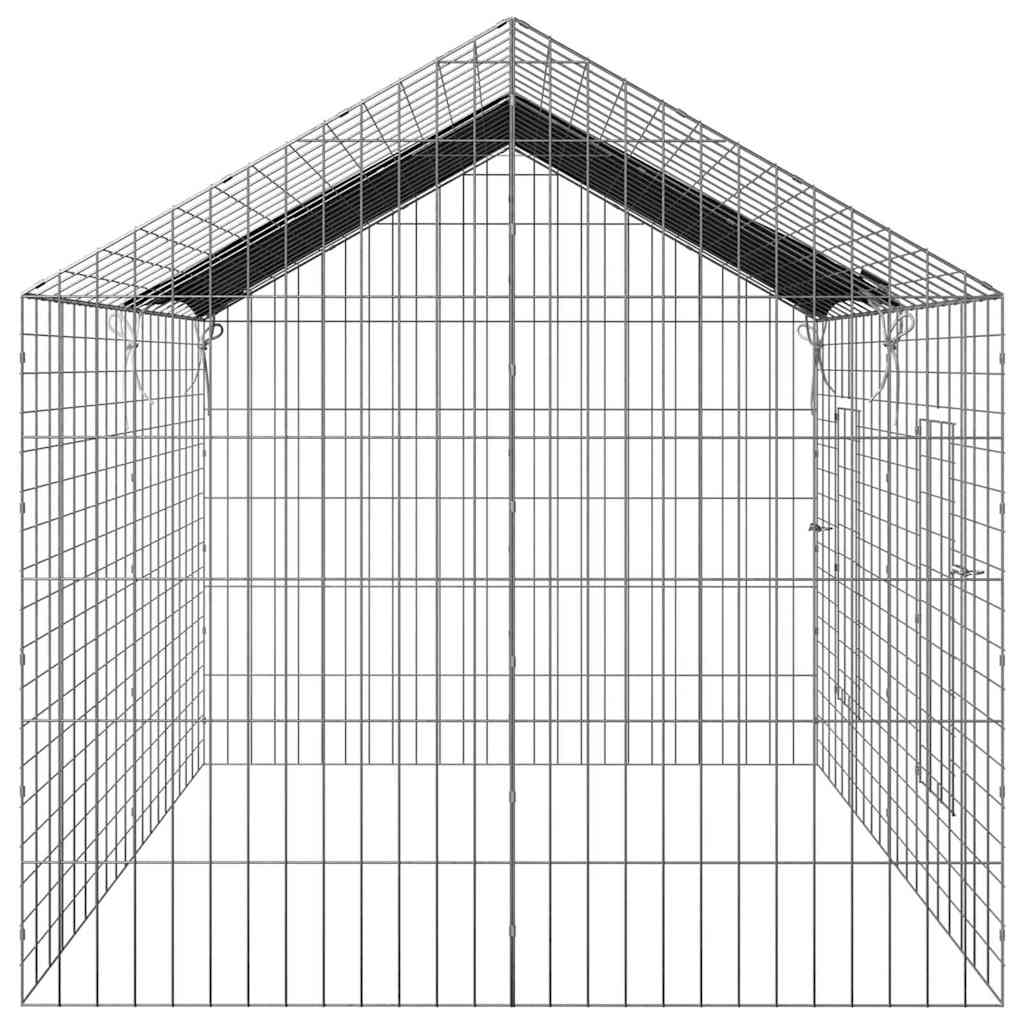 Kaninbur sølv 200 x 78 x 78 cm Galvanisert Stål