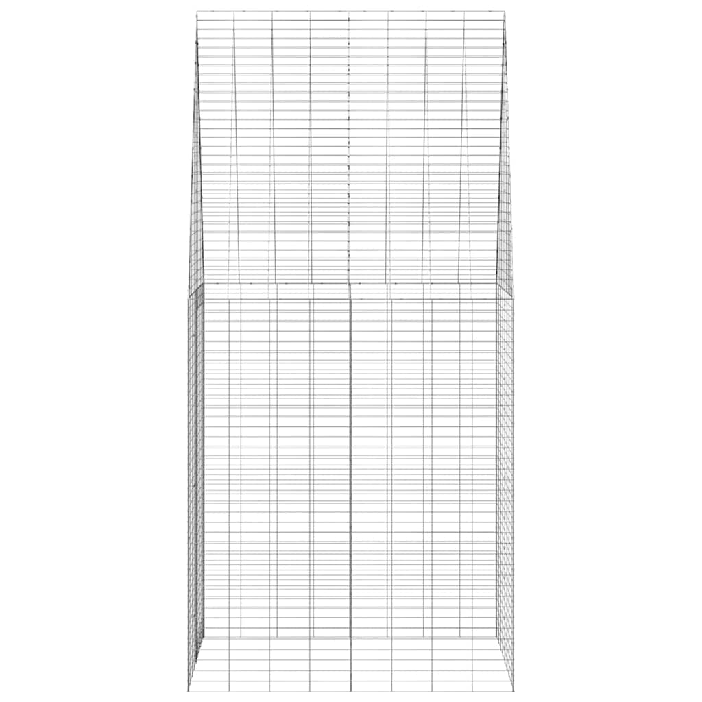 Kaninbur sølv 100 x 100 x 210 cm Galvanisert Stål