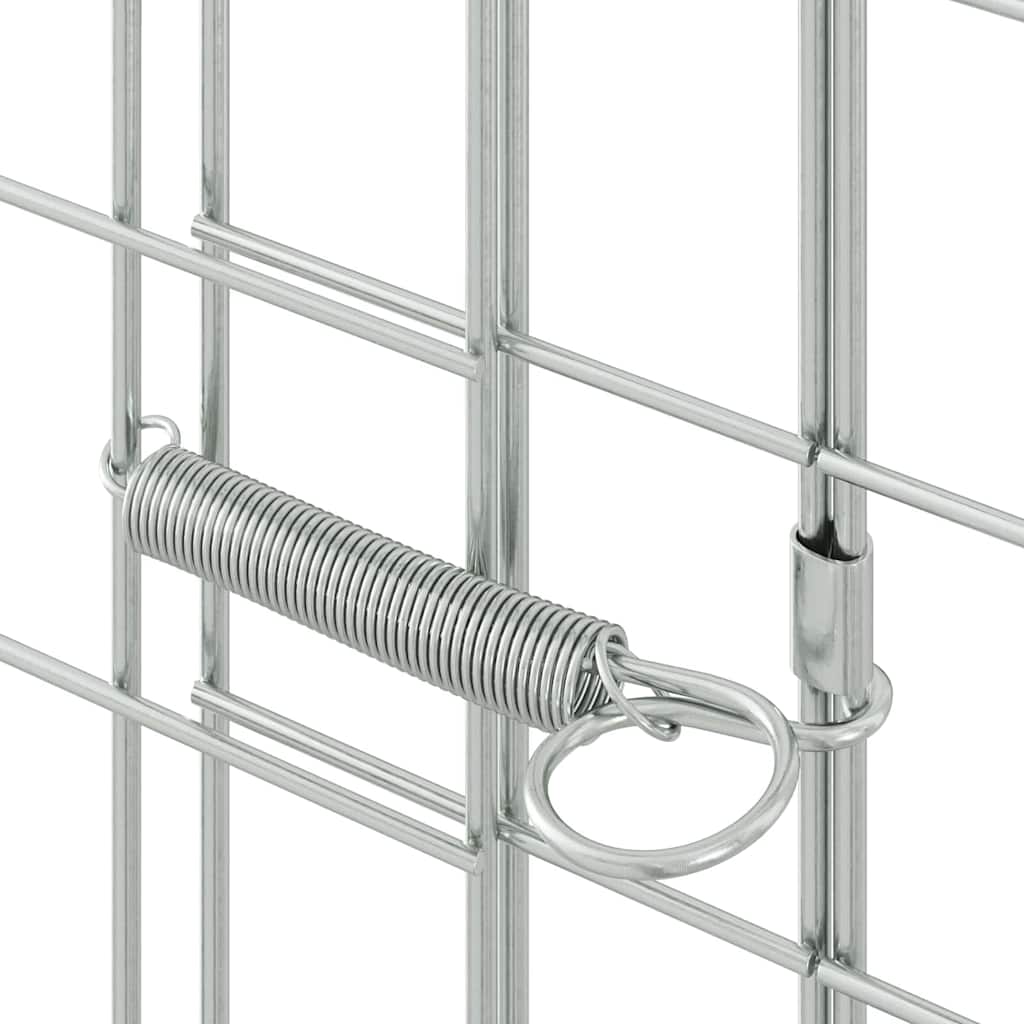 Kaninbur sølv 300 x 100 x 210 cm Galvanisert Stål