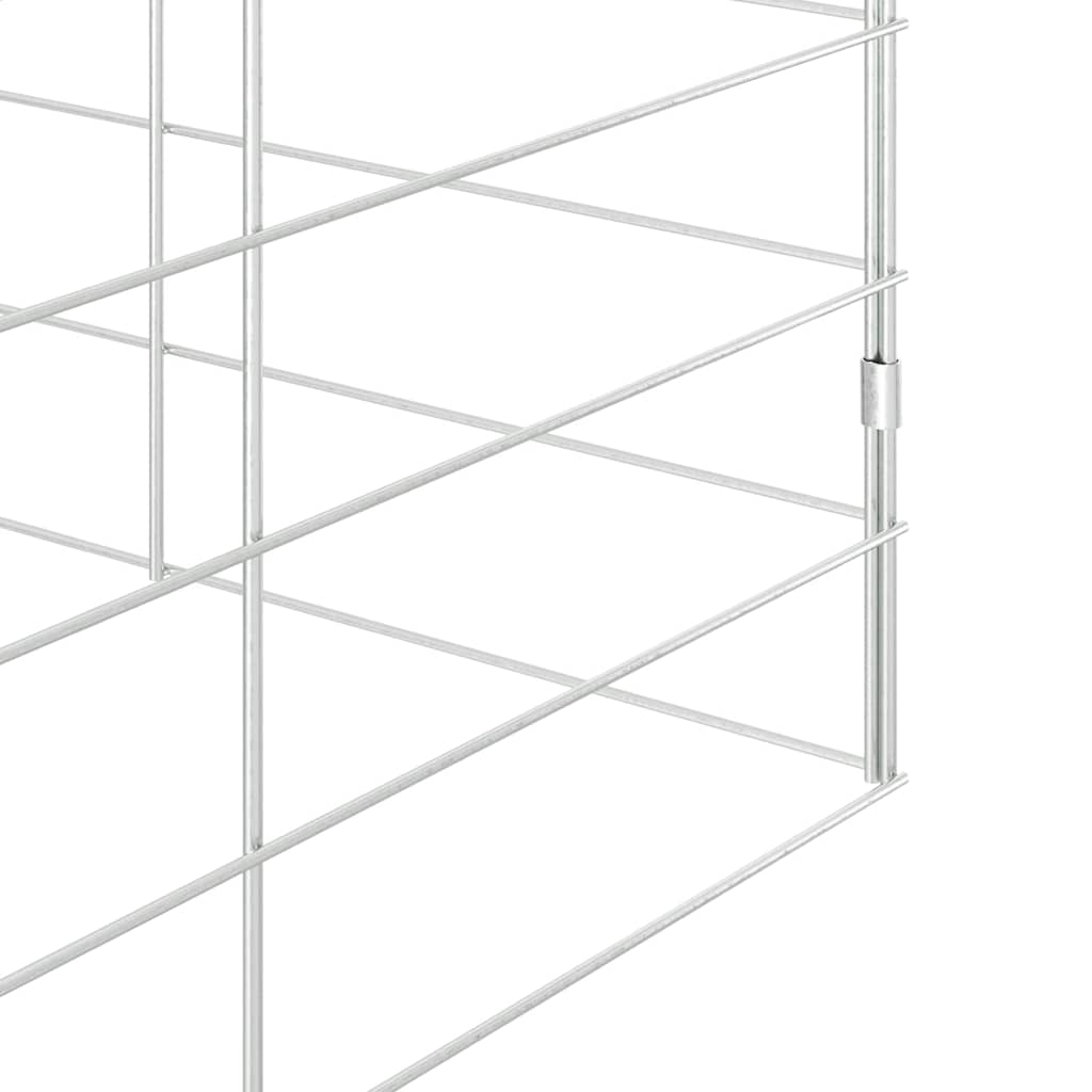Kaninbur sølv 300 x 100 x 210 cm Galvanisert Stål