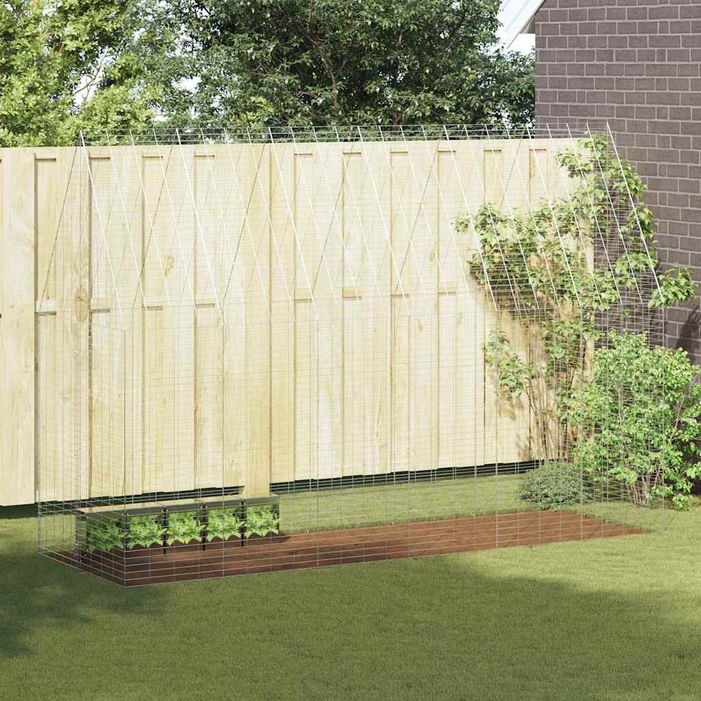 Kaninbur sølv 300 x 100 x 210 cm Galvanisert Stål