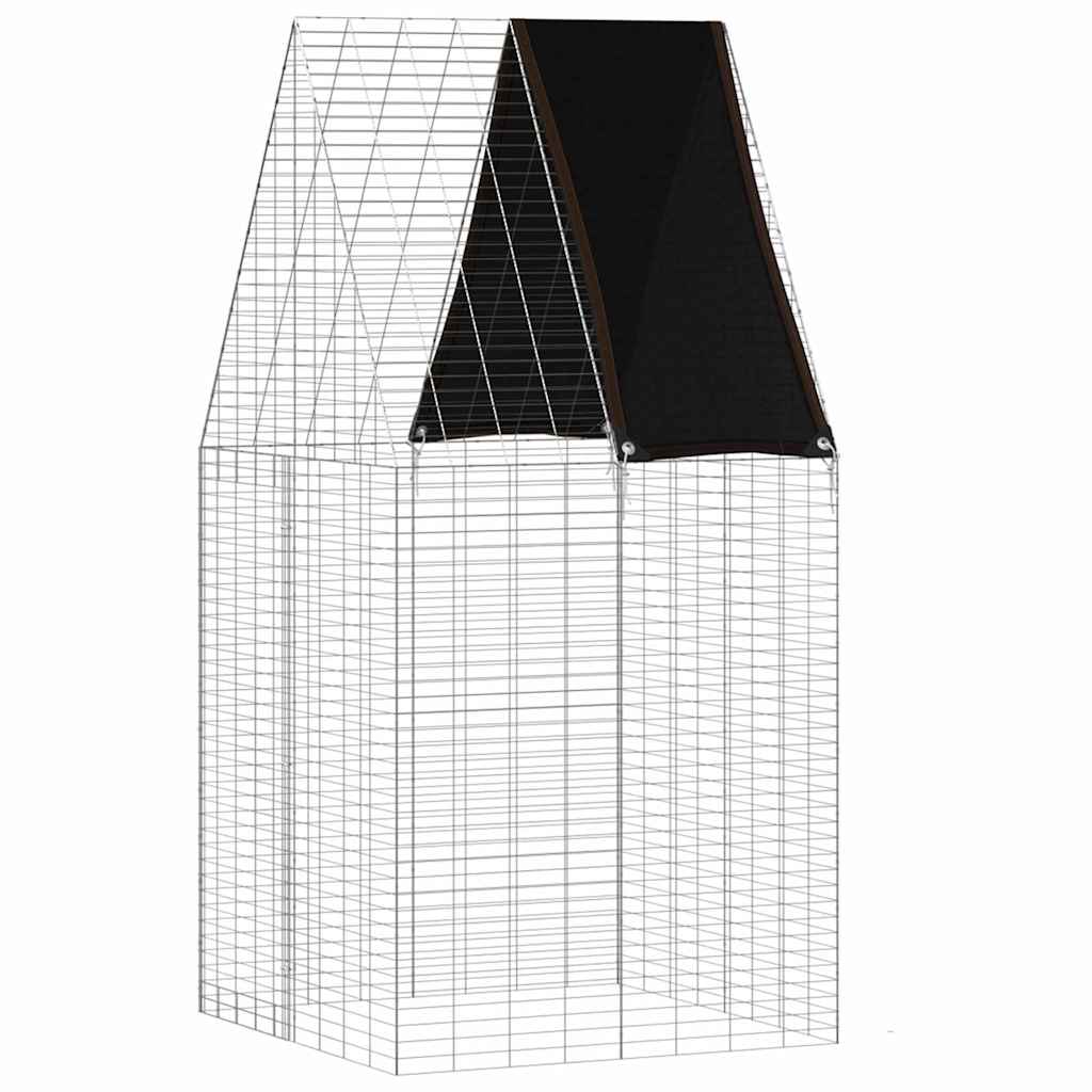 Kaninbur sølv 100 x 100 x 210 cm Galvanisert Stål