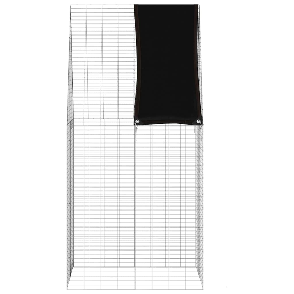 Kaninbur sølv 100 x 100 x 210 cm Galvanisert Stål