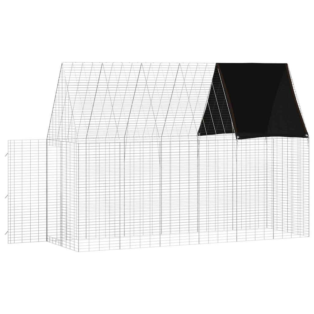 Kaninbur Sølv 300 x 100 x 210 cm Galvanisert stål