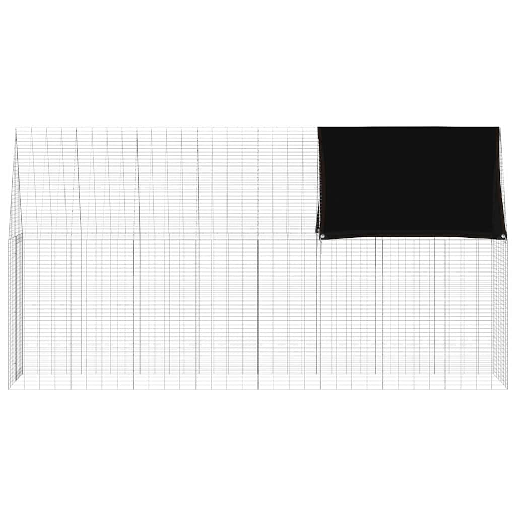 Kaninbur Sølv 400 x 100 x 210 cm Galvanisert stål