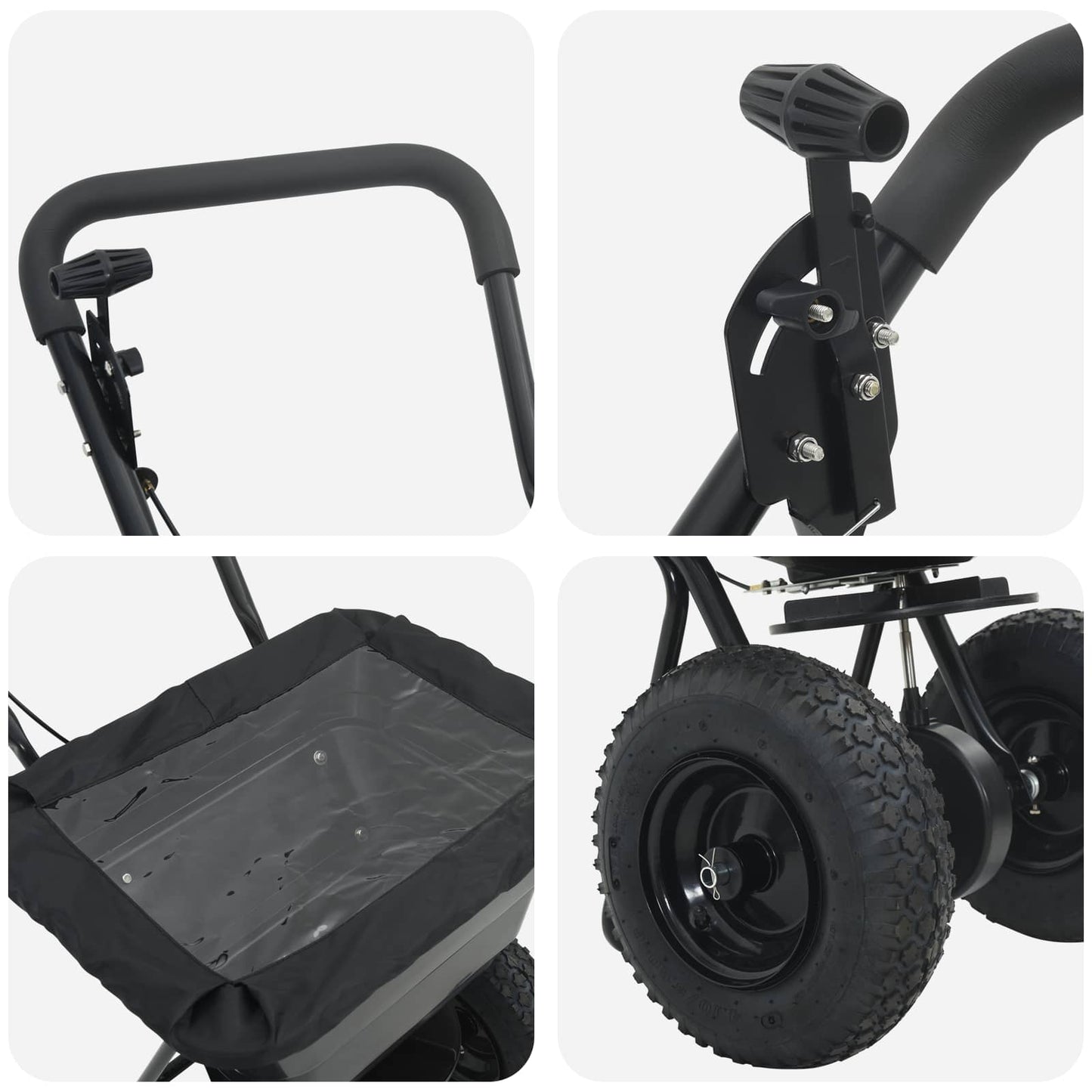 Spreader Svart 53 x 81,5 x 78 cm PVC og stål