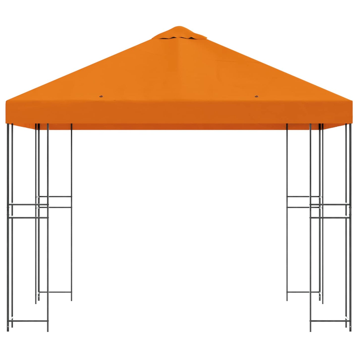 Paviljong 3 x 3 m Oransje Polyester og stål 190 gsm