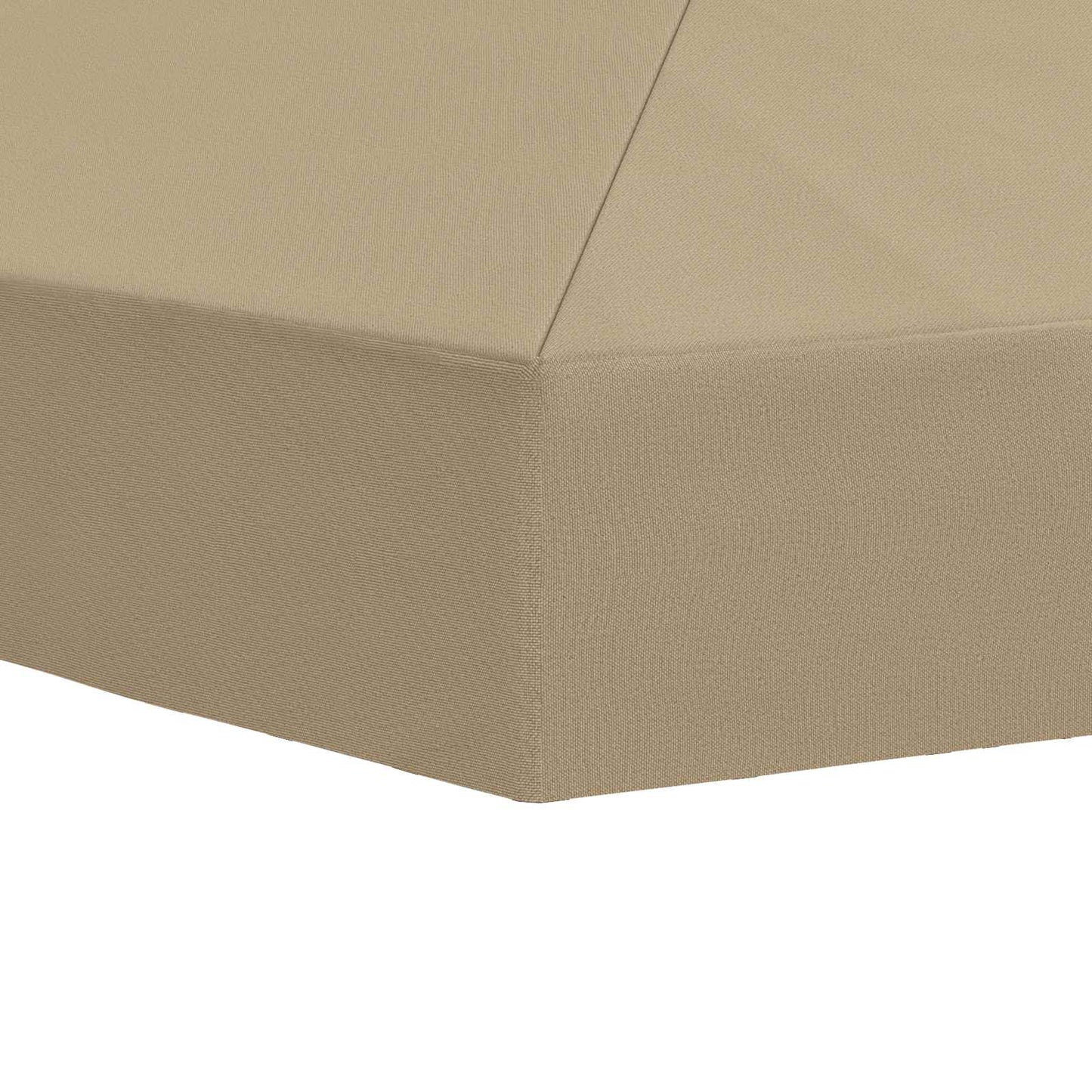 Hagepaviljong kanopydeksel 6 x 3 m Beige Polyester 190