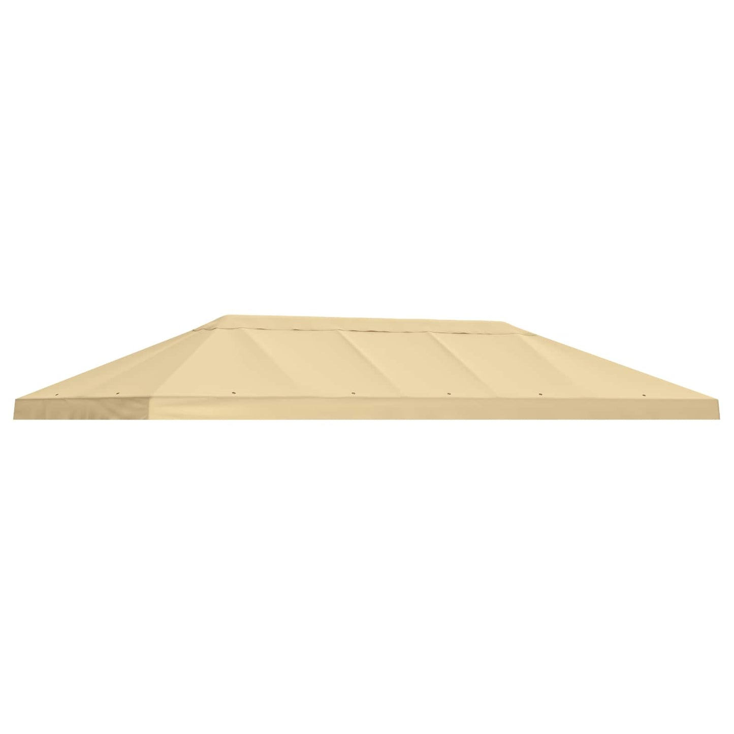 Hagepaviljong kanopydeksel 6 x 3 m Krem Polyester 190