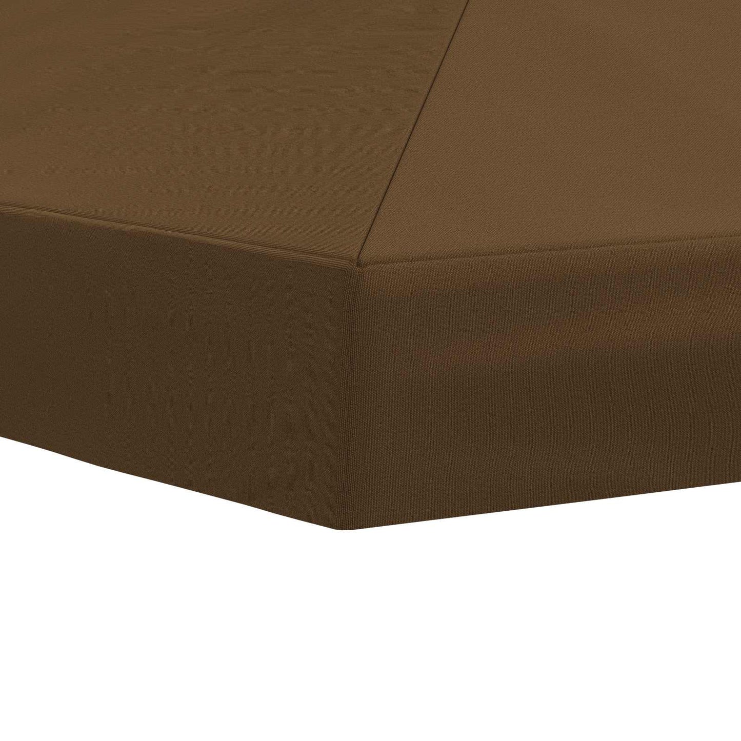 Hagepaviljong kanopydeksel 6 x 3 m Gråbrun Polyester 190