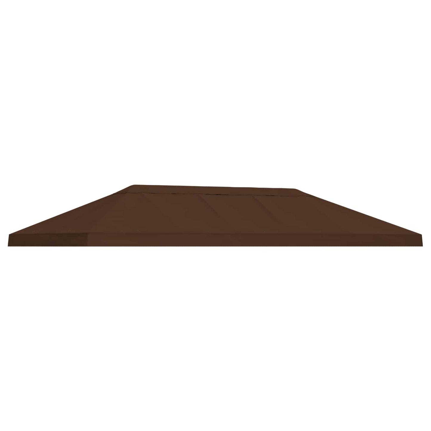 Hagepaviljong kanopydeksel 6 x 3 m Brun Polyester 190
