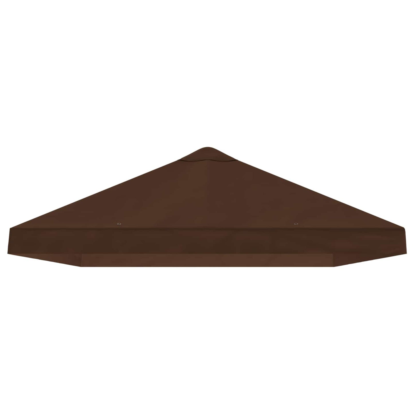 Hagepaviljong kanopydeksel 6 x 3 m Brun Polyester 190