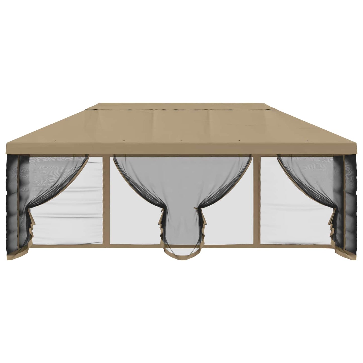Teltduk med sidevegger 6 x 3 m Beige Polyester 190