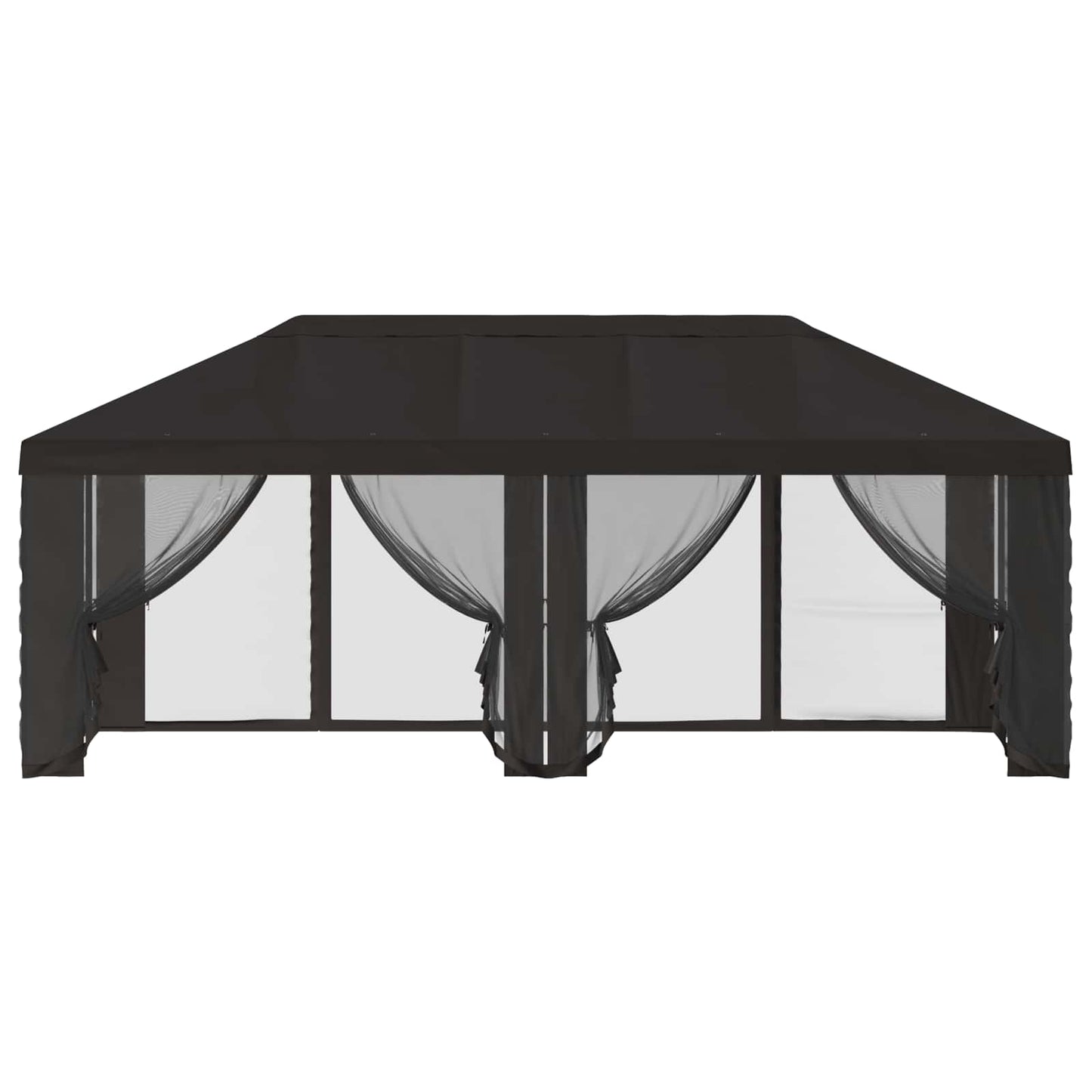 Teltduk med sidevegger 6 x 3 m Antrasitt Polyester 190