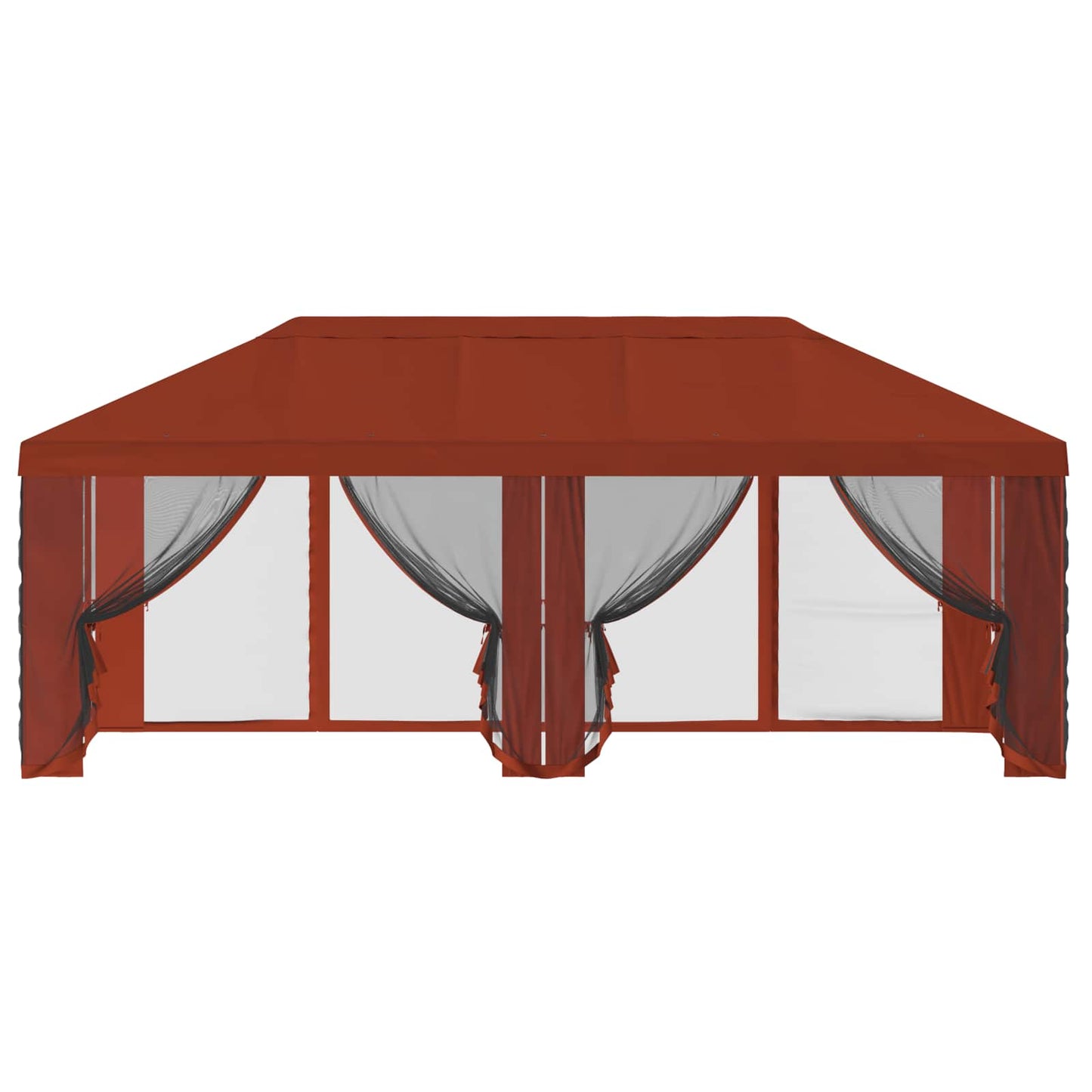 Teltduk med sidevegger 6 x 3 m Terrakotta Polyester 190
