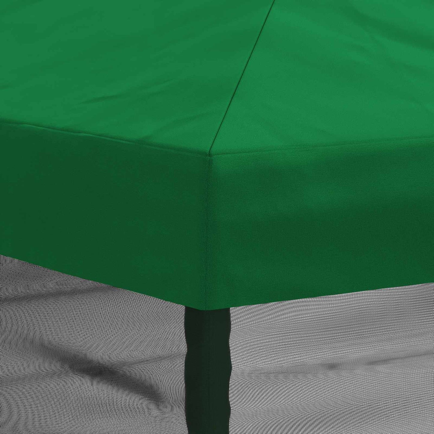 Teltduk med sidevegger 6 x 3 m Grønn Polyester 190