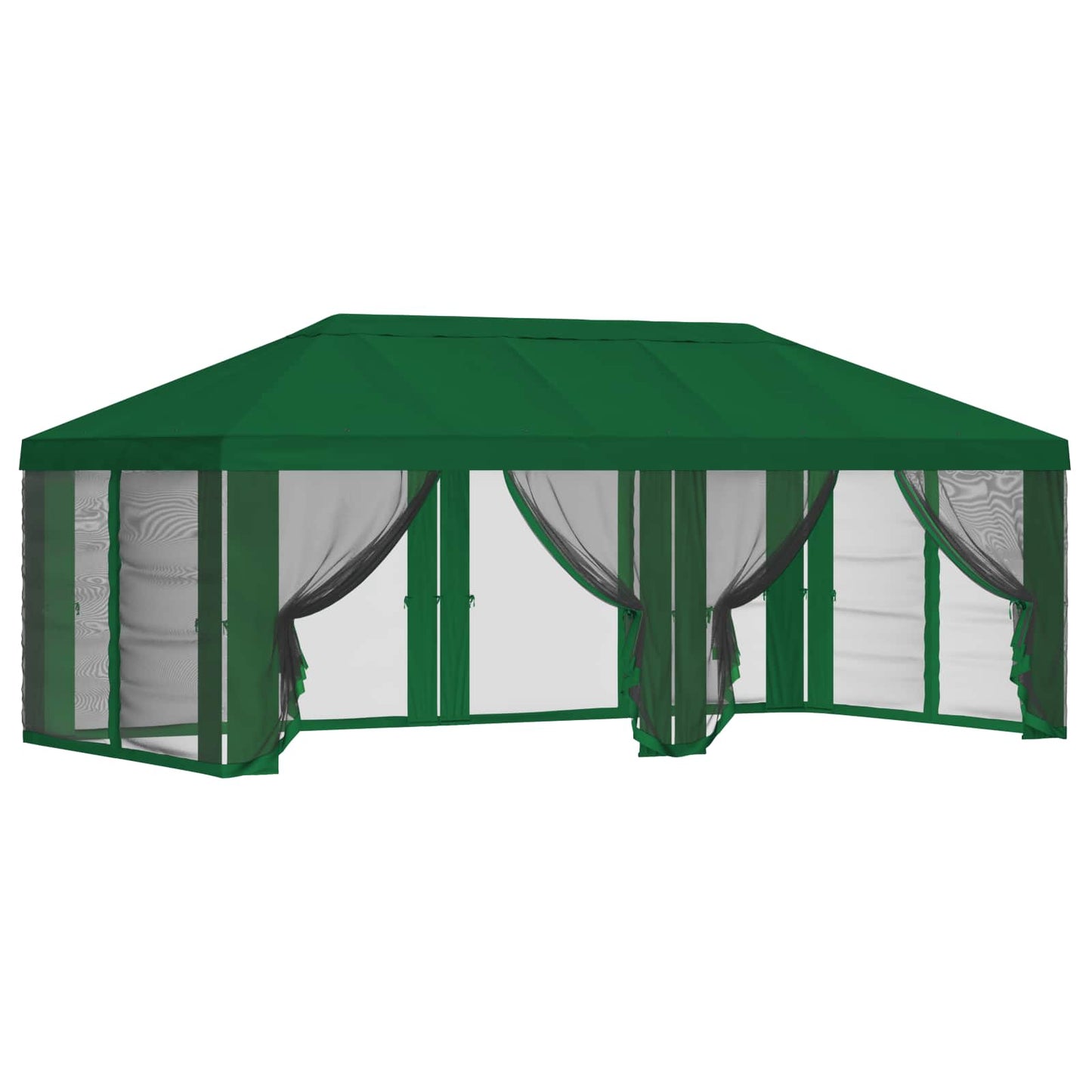 Teltduk med sidevegger 6 x 3 m Grønn Polyester 190
