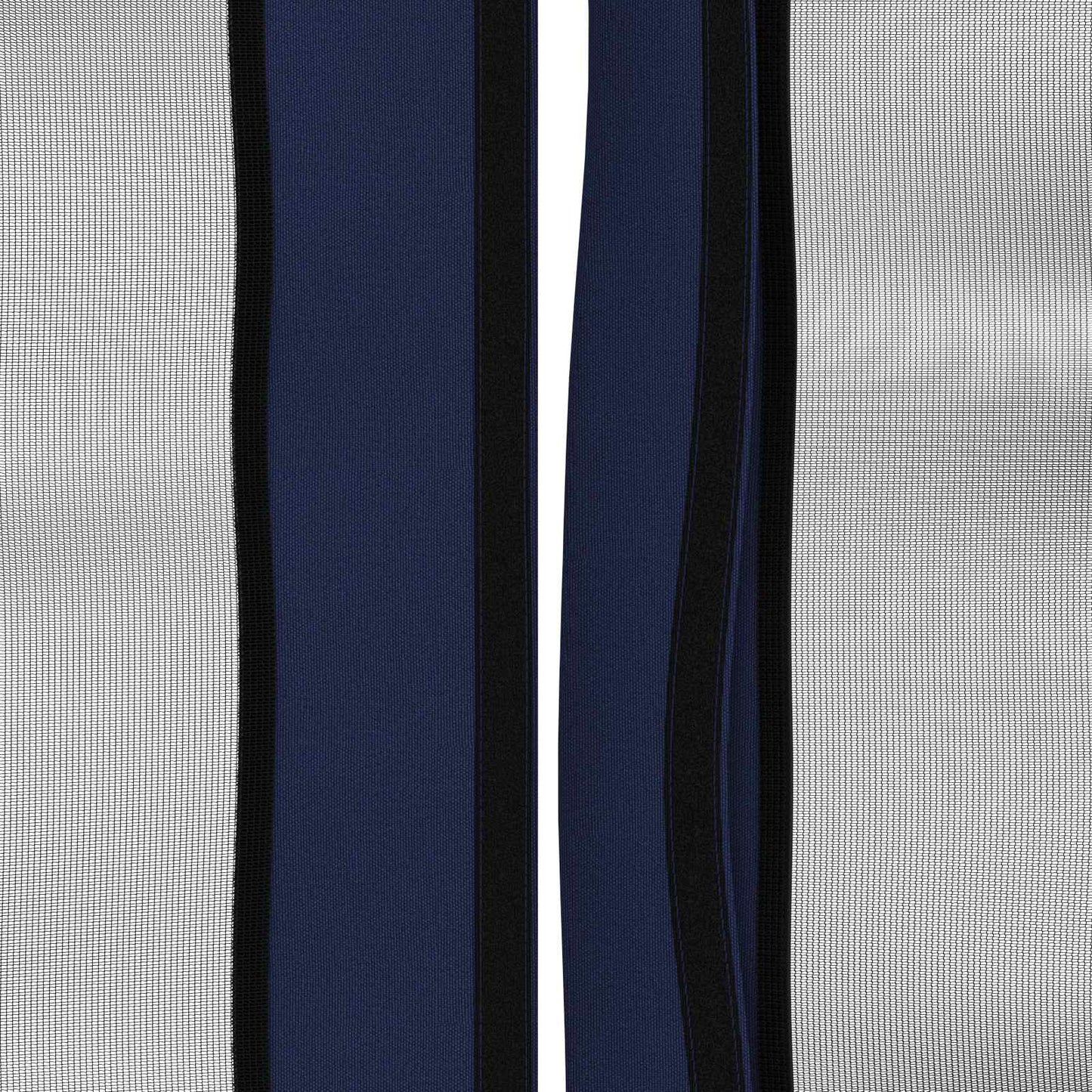 Teltduk med sidevegger 6 x 3 m Blå Polyester 190