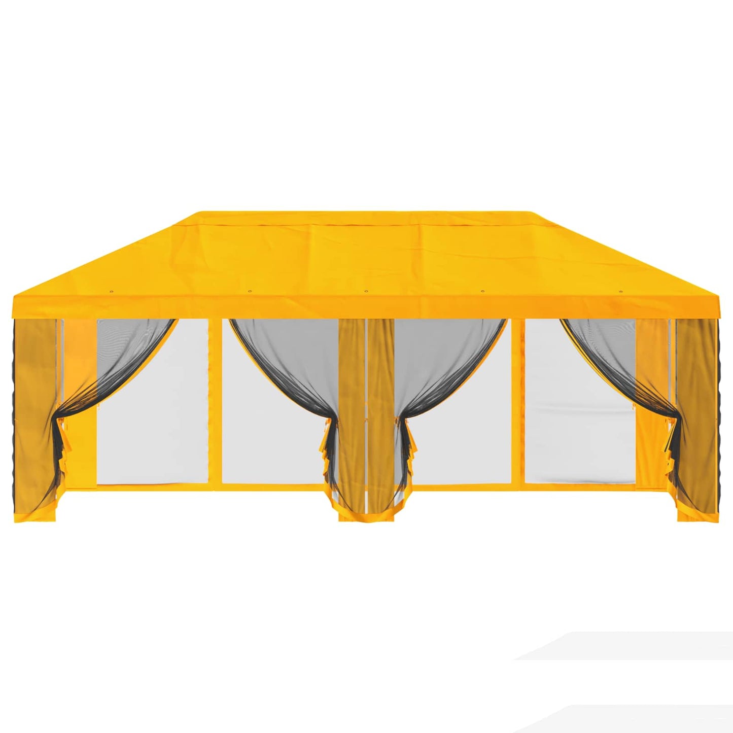 Teltduk med sidevegger 6 x 3 m Gul Polyester 190