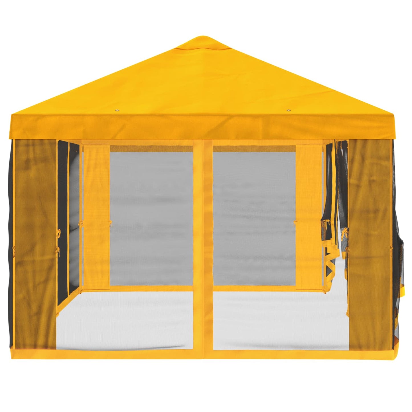 Teltduk med sidevegger 6 x 3 m Gul Polyester 190