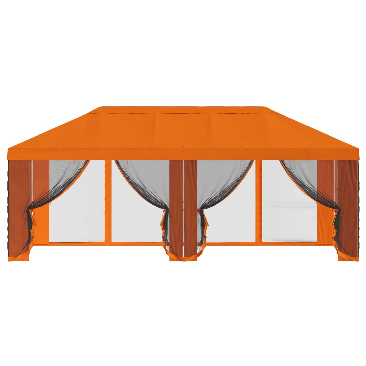 Teltduk med sidevegger 6 x 3 m Oransje Polyester 190