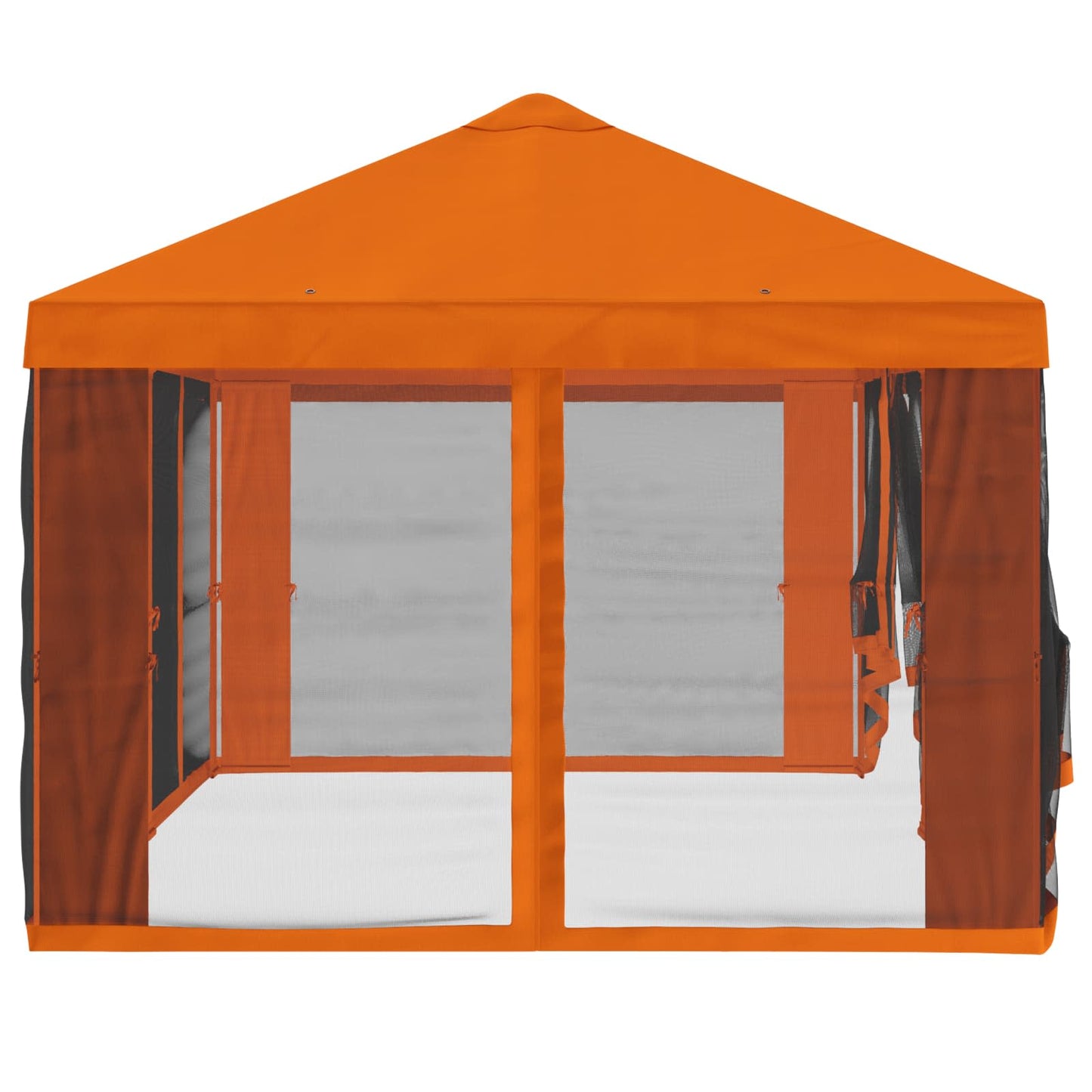 Teltduk med sidevegger 6 x 3 m Oransje Polyester 190
