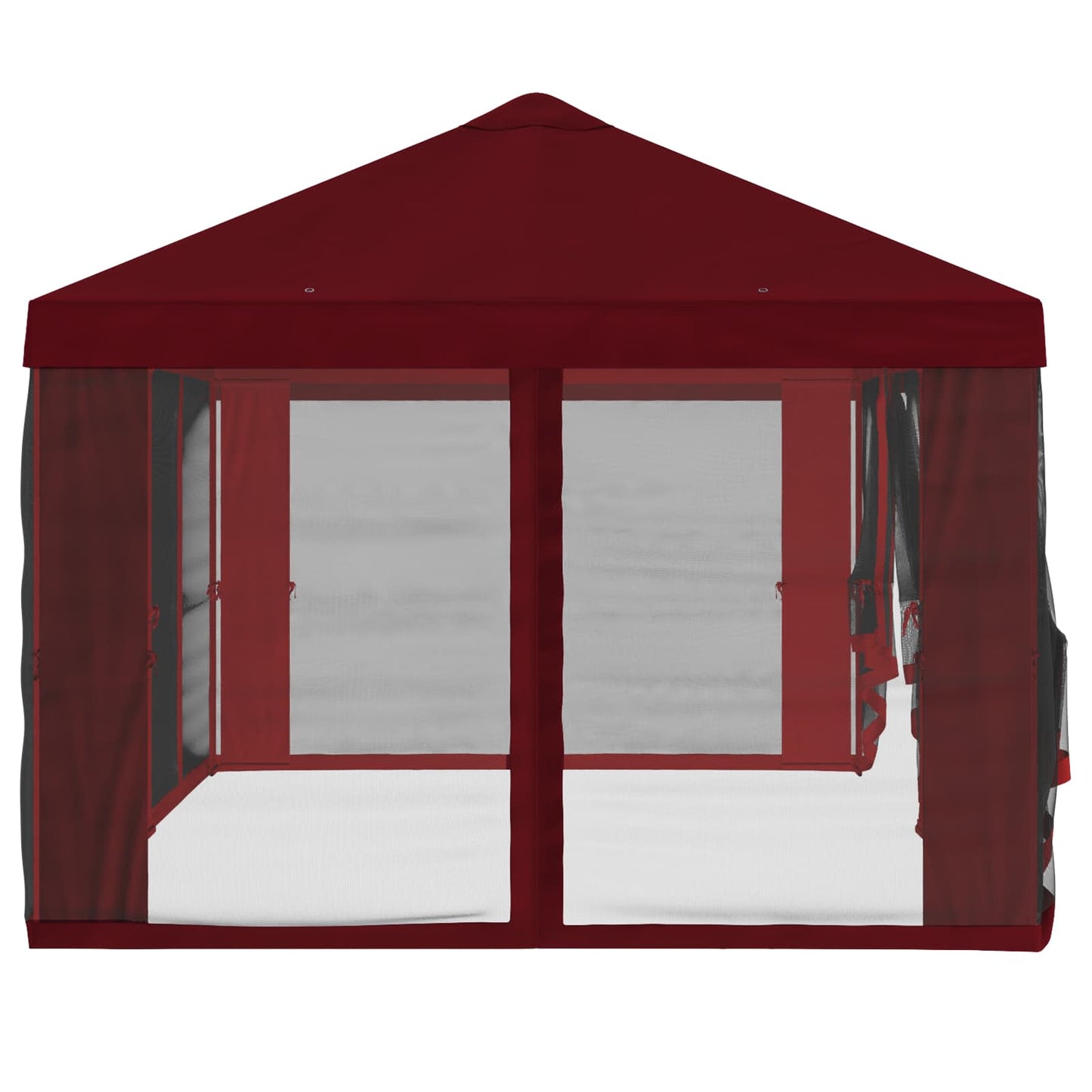 Teltduk med sidevegger 6 x 3 m Burgunder Polyester 190