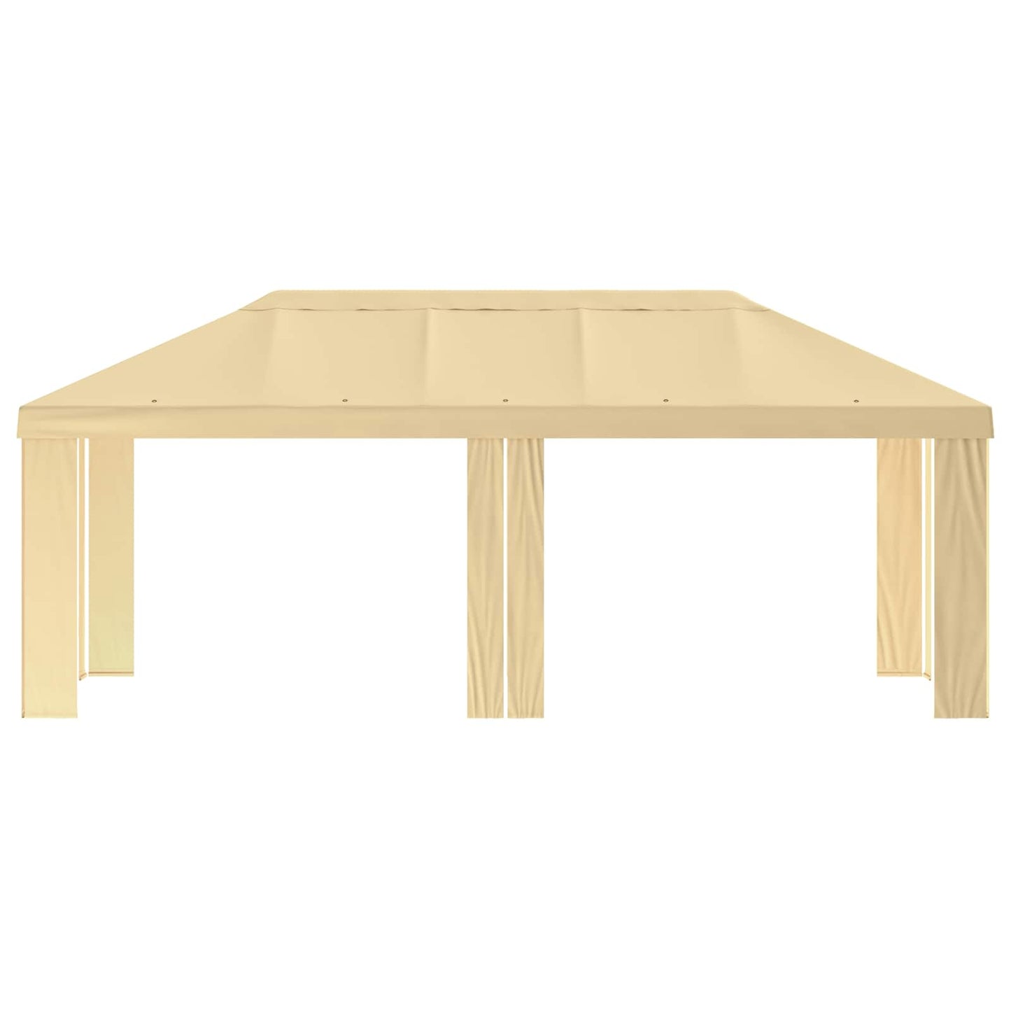 Gazebo Deksel 6 x 3 m Krem Polyester 190 gsm