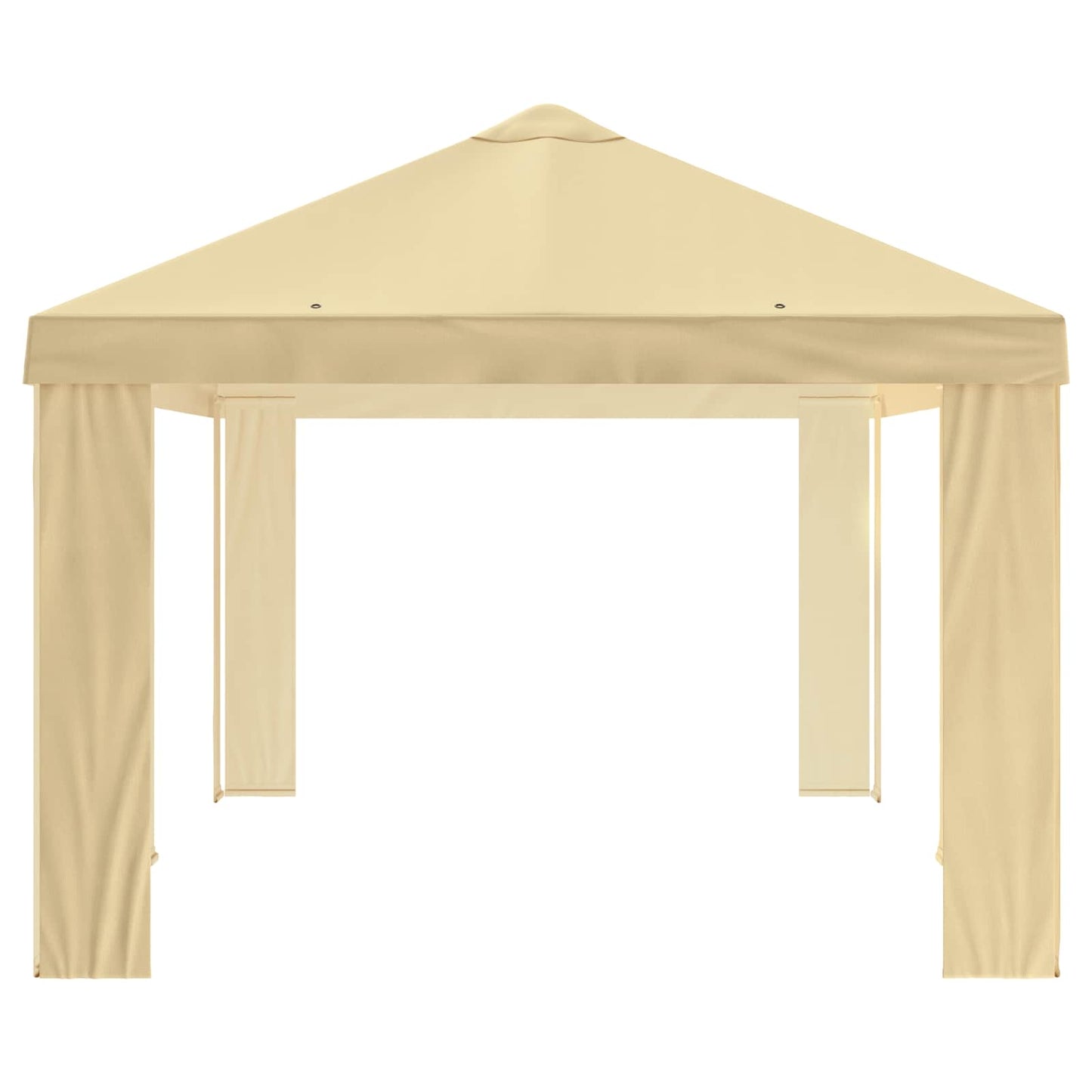 Gazebo Deksel 6 x 3 m Krem Polyester 190 gsm