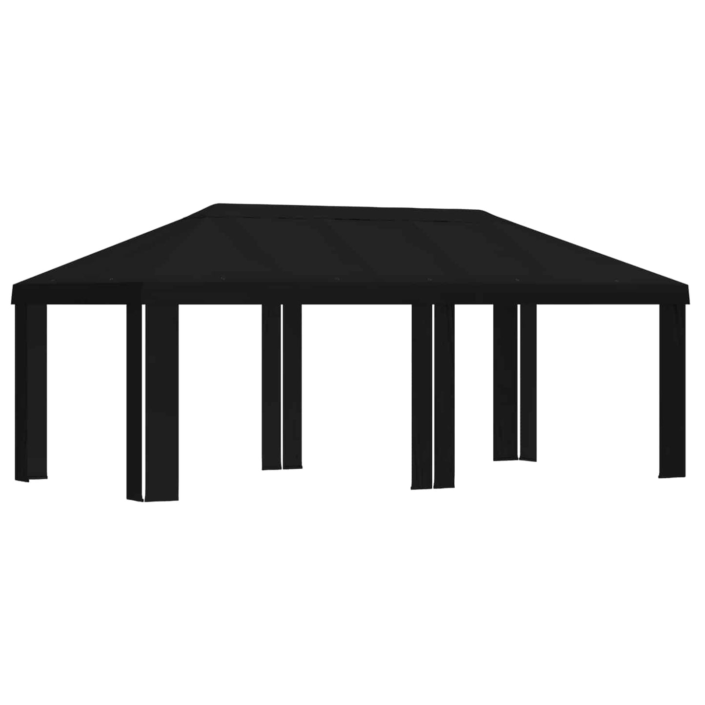 Gazebo Deksel 6 x 3 m Svart Polyester 190 gsm