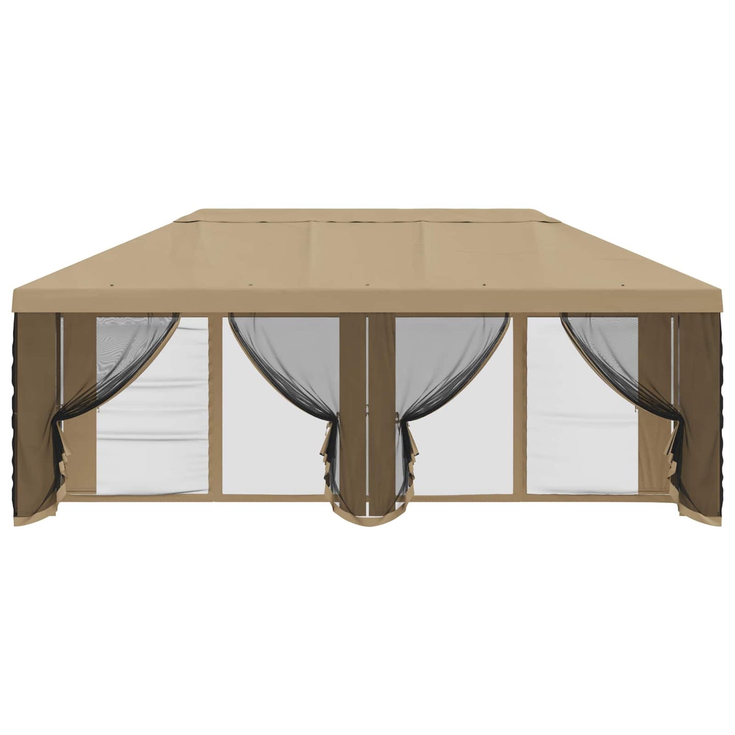 Teltduk med sidevegger Beige 600,5 x 300,5 cm Polyester