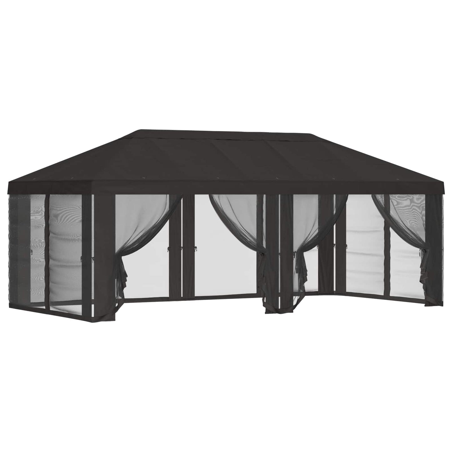 Teltduk med sidevegger Antrasitt 600,5 x 300,5 cm Polyester