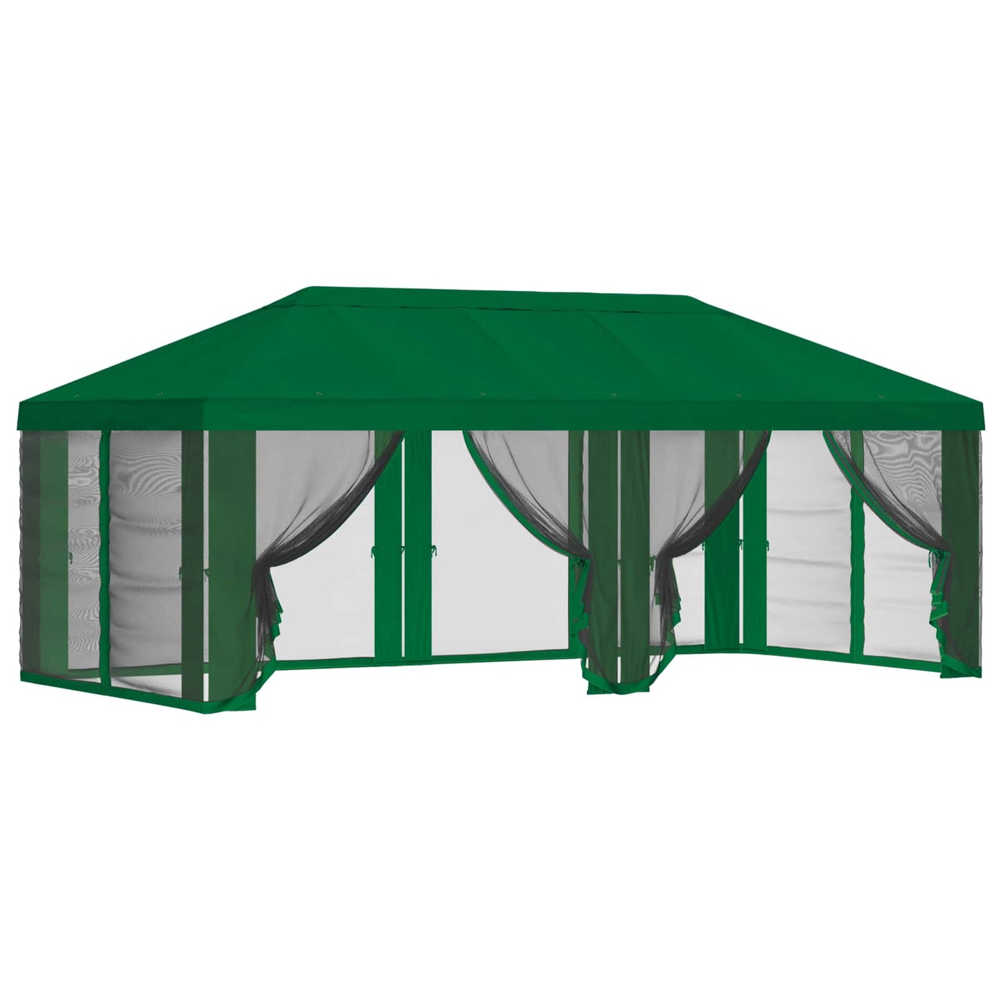 Teltduk med sidevegger Grønn 600,5 x 300,5 cm Polyester