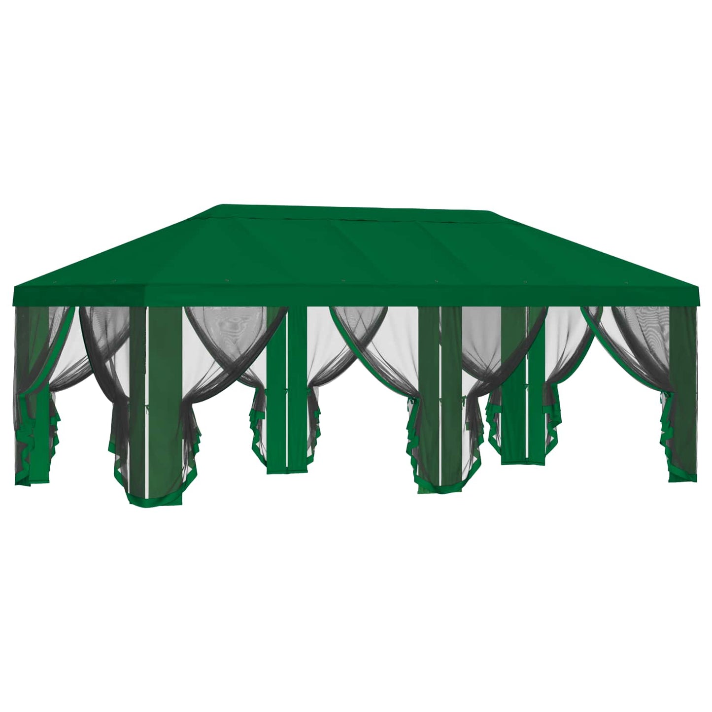 Teltduk med sidevegger Grønn 600,5 x 300,5 cm Polyester