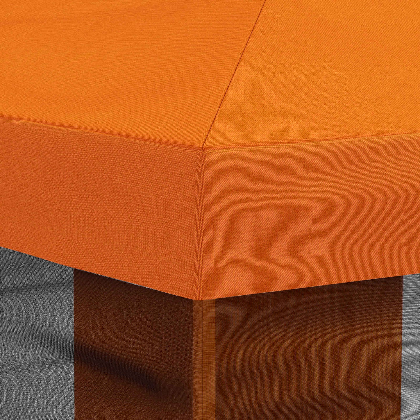 Teltduk med sidevegger Oransje 600,5 x 300,5 cm Polyester