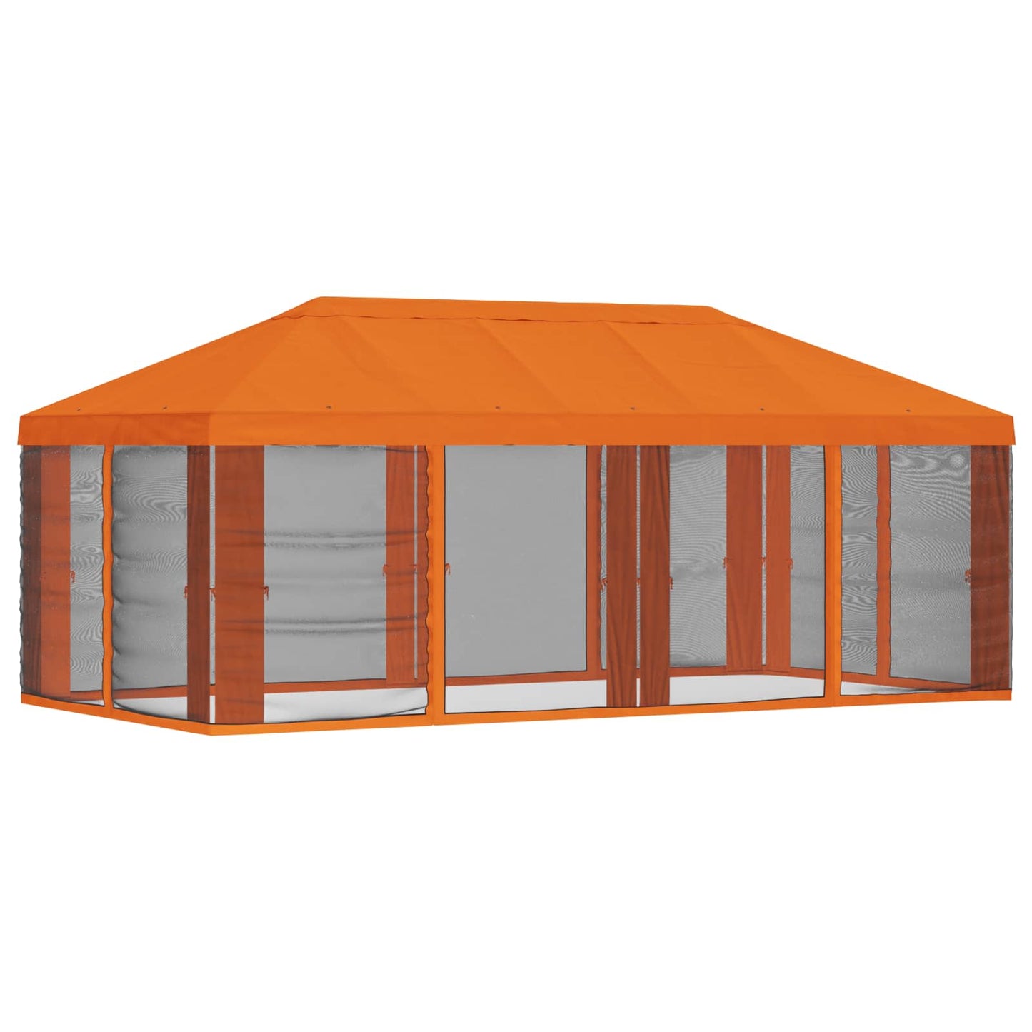 Teltduk med sidevegger Oransje 600,5 x 300,5 cm Polyester