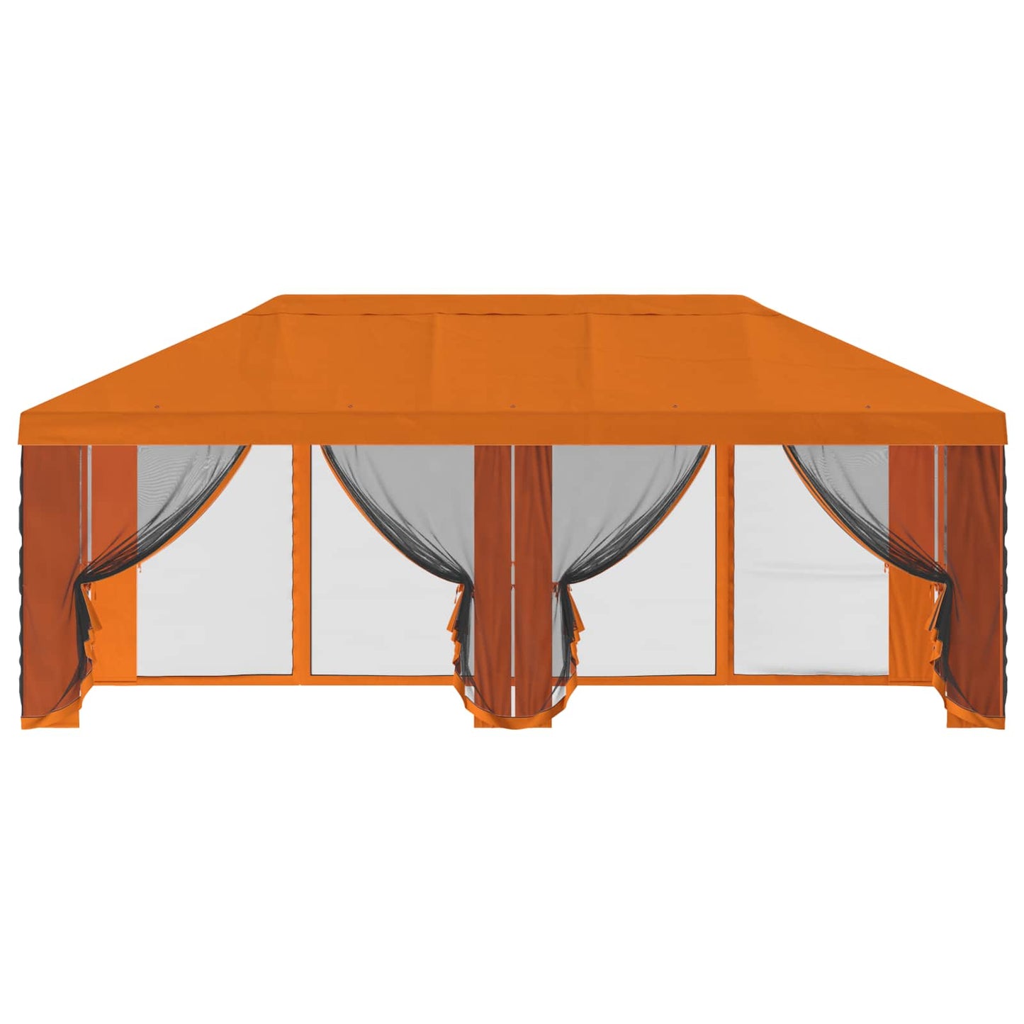 Teltduk med sidevegger Oransje 600,5 x 300,5 cm Polyester