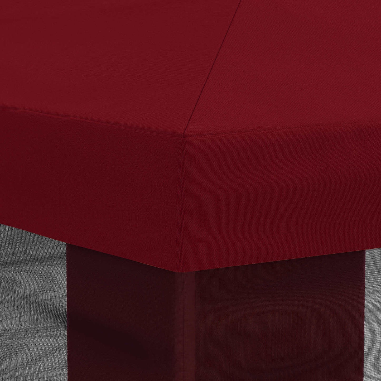 Teltduk med sidevegger Burgunder 600,5 x 300,5 cm Polyester