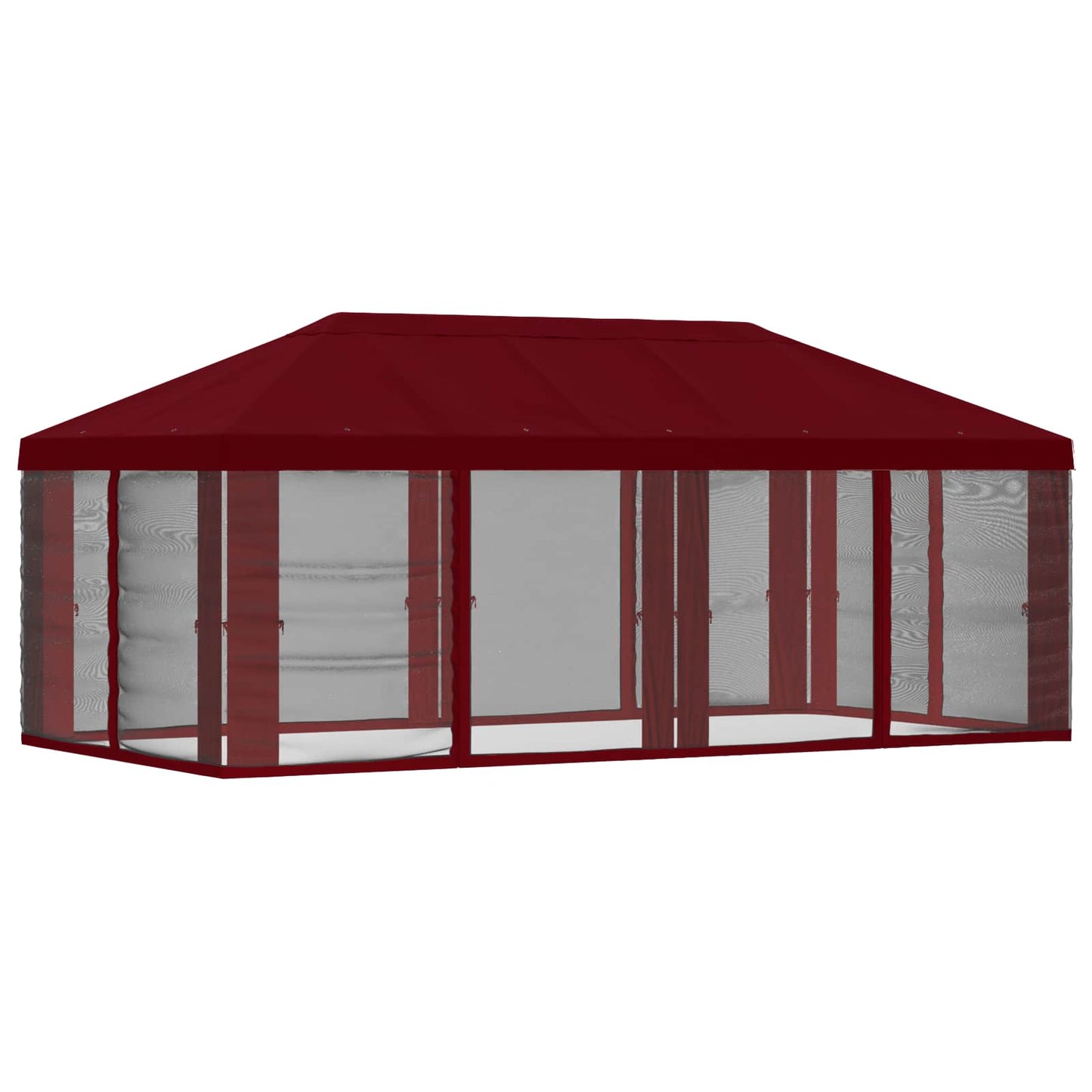 Teltduk med sidevegger Burgunder 600,5 x 300,5 cm Polyester