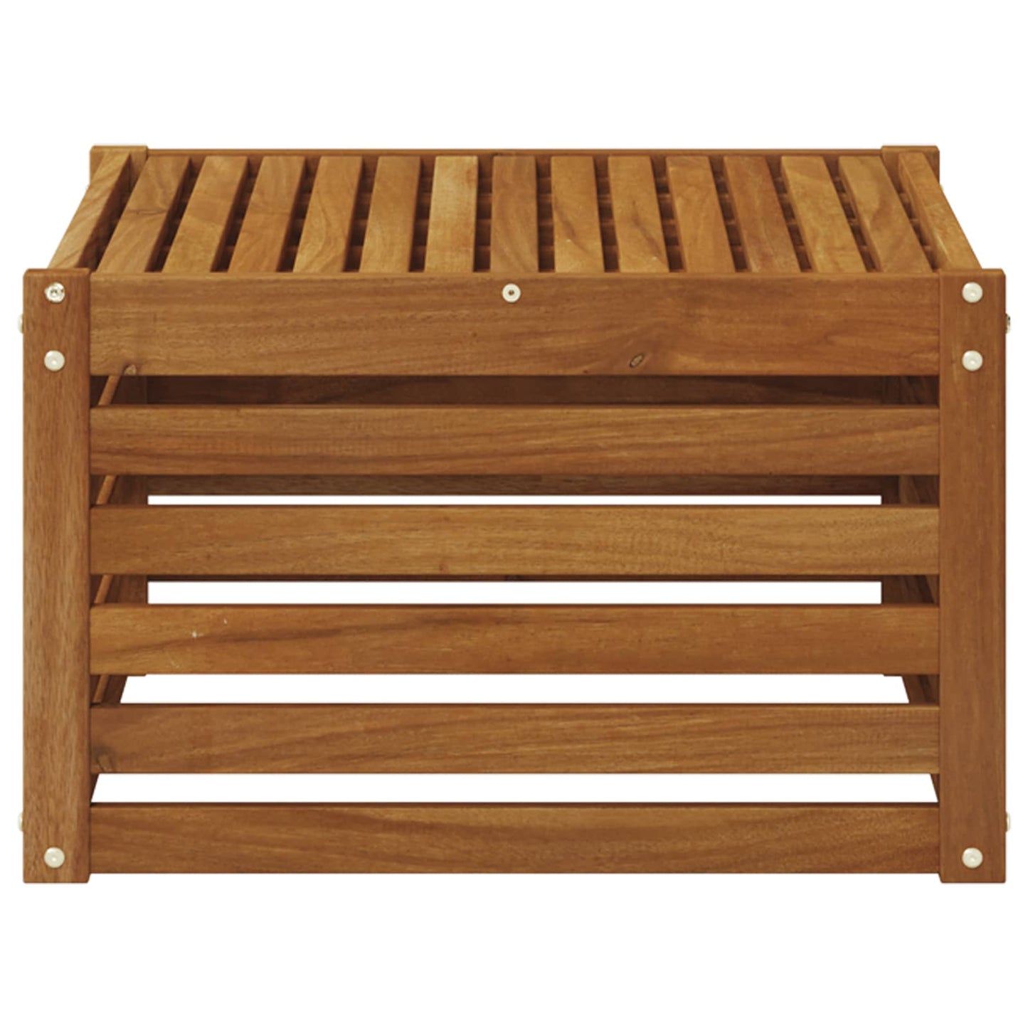 Utebord Solid akasietre Naturlig 59 x 59 x 37 cm