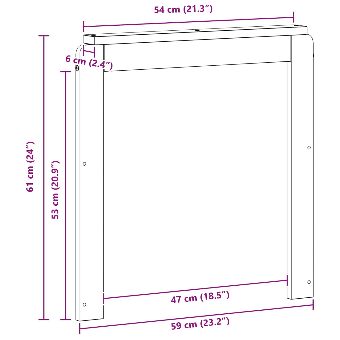 Armlener 2 pcs Brun 59 x 6 x 61 cm Konstruert tre